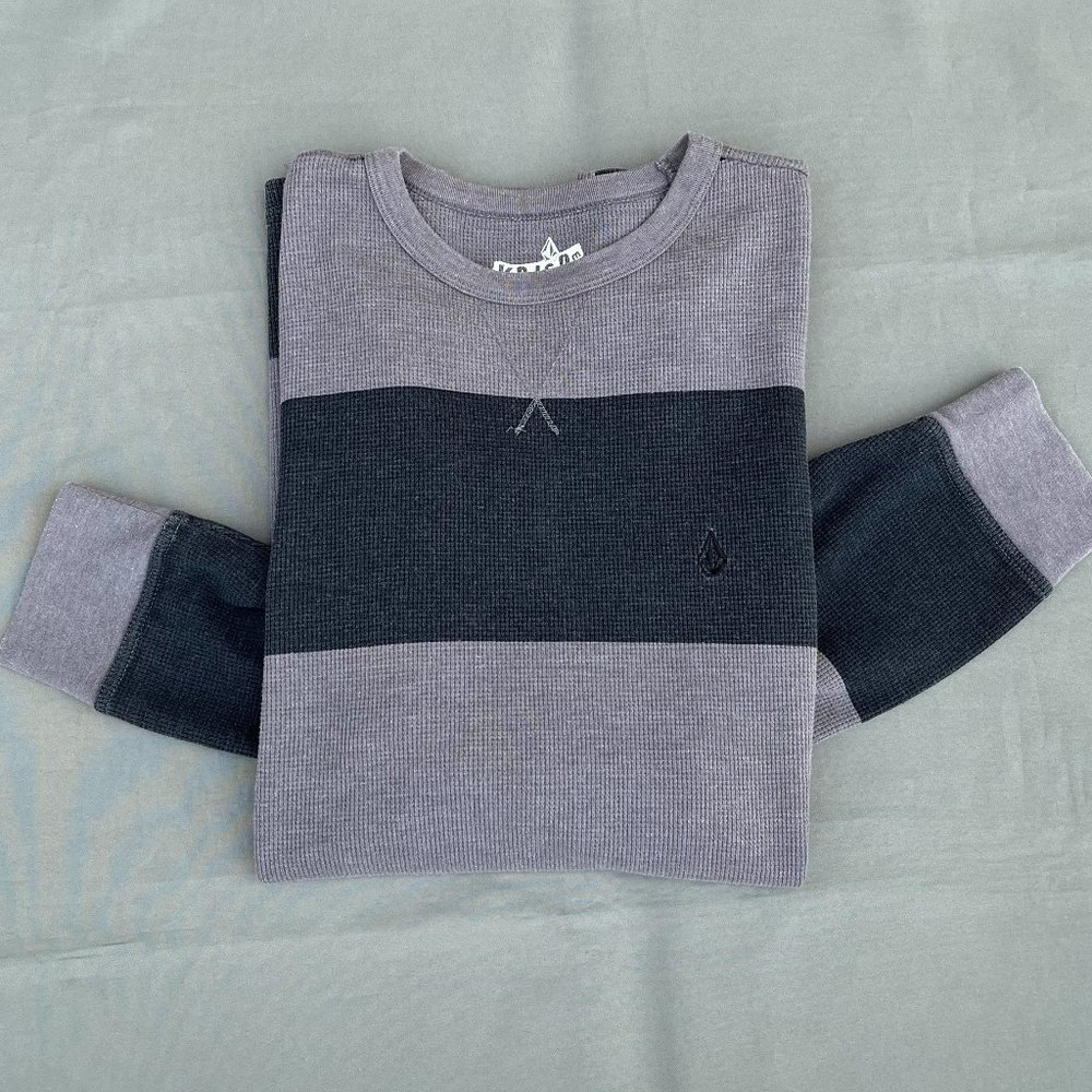 Volcom Black & Gray Thermal Men Size XXL